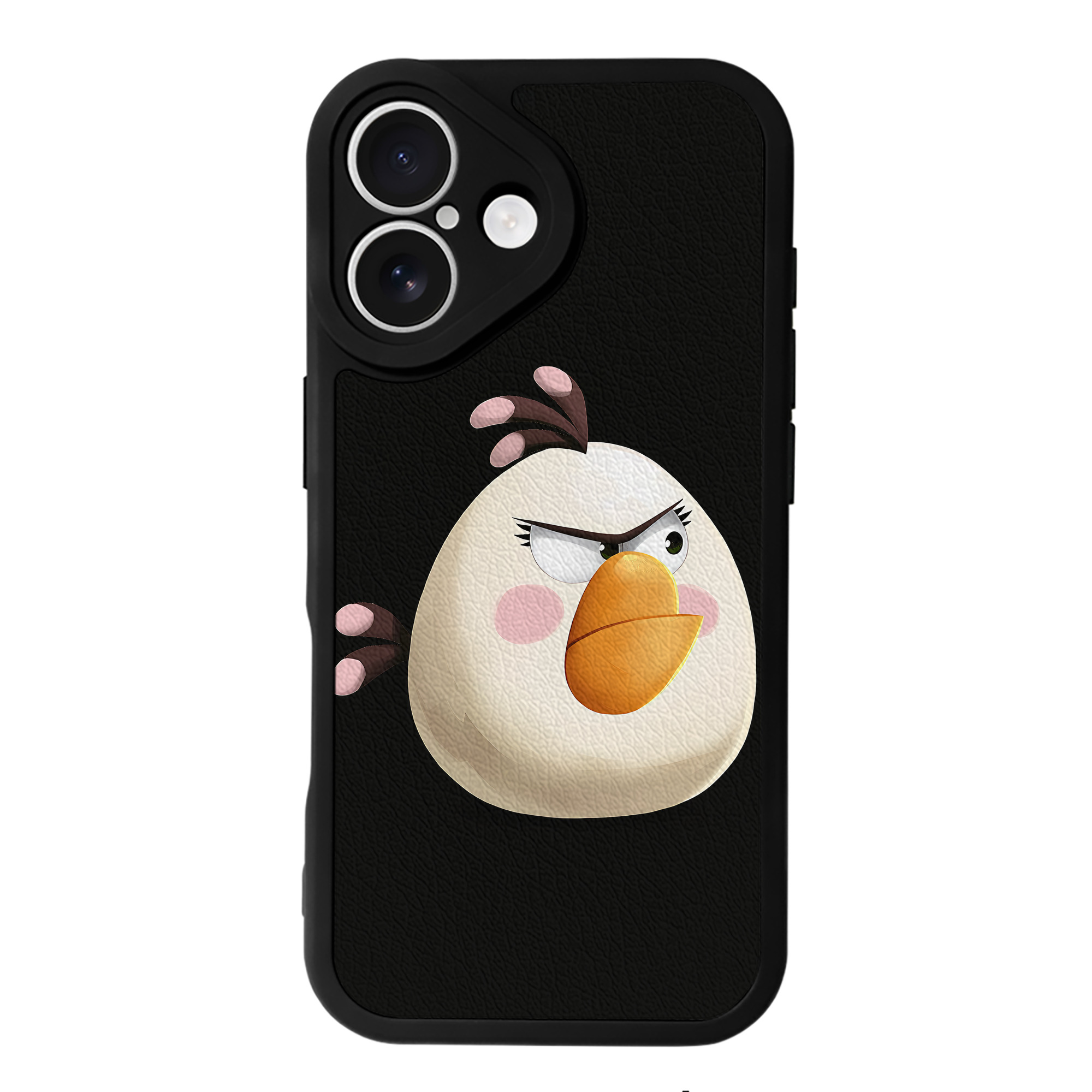 （画像用） Angry Birds アングリーバード 【iPhone 16シリーズ対応】シリコンスマホケース（レザー調） 材質：シリコン